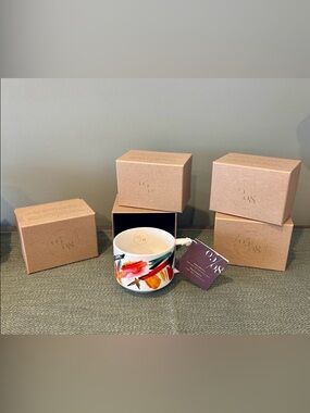 Set of 4~RETIRED  2015~Starbucks artisan series 05/08 12ounce Coffee/Tea cup  ☕️
